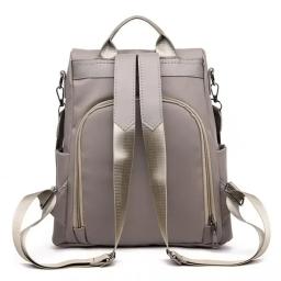 Mochila de nylon multifuncional para mulheres, bolsa escolar casual para meninas, alça destacável, bolsa de ombro de viagem, cor sólida, nova moda - Image 6