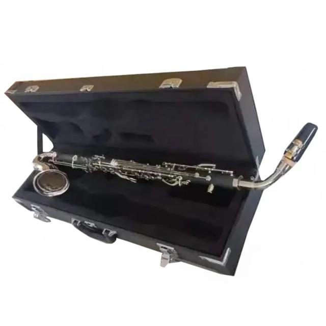 Saxofone Alto em Ré com Baquelite, Chaves Banhadas a Prata, Estojo Inclusivo e Frete Grátis de Alta Qualidade