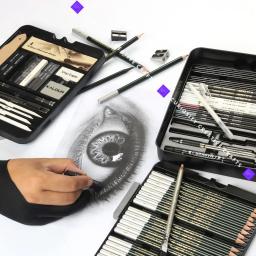 Esboçando Lápis Set para Artistas Profissionais, Esboço Tool Kit, Art Supplies, Caixa de Presente, 70pcs - Image 6