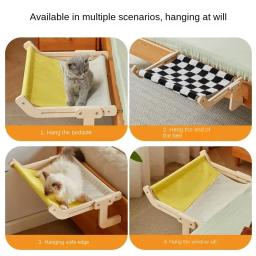 Cat Window Perch Hammock para gatos interiores, assento de cama, dentro no chão, cabeceira e gaveta do armário - Image 5