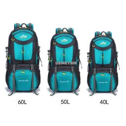 Mochila ao ar livre impermeável durável, caminhadas, trekking, montanhismo sacos, camping, escalada, pesca, caça, 40 L, 50 L, 60L - Image 2