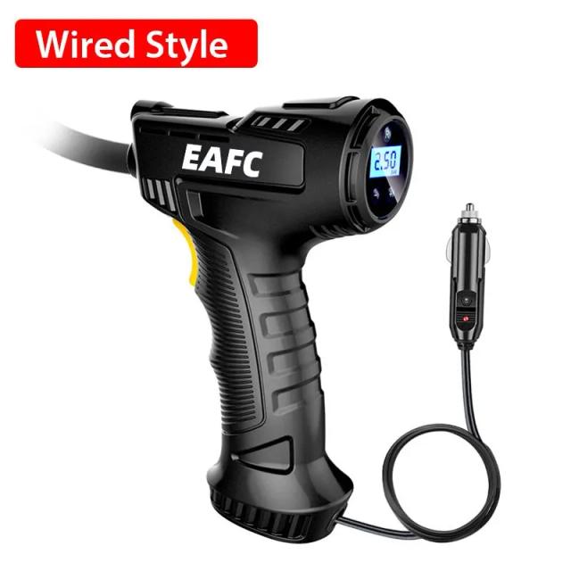 Compressor de Ar Portátil e Sem Fio: Inflador Digital de Pneus para Carros, Bicicletas e Bolas - 120W