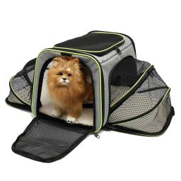 Portátil Respirável Expansível Pet Bag, Saco De Viagem Ao Ar Livre, Folding Cat and Dog Supplies, Portátil - Image 1