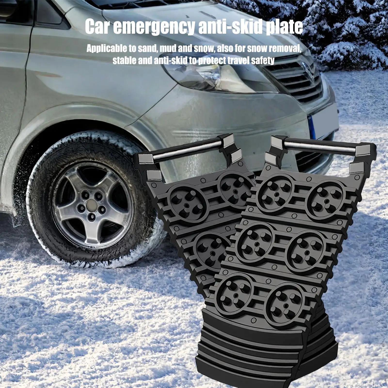 Placa de tração para carro, raquetes de neve, escapador de areia, almofada de tração, faixas de recuperação, placas de resgate de emergência off road, acessórios - Image 1