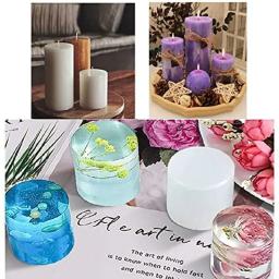 Moldes de vela de silicone cilíndricos, molde de resina epóxi, moldes de fundição para artesanato diy, velas de cera, fabricação de sabonetes e argila - Image 6