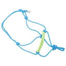 Corda trançada ajustável cabeça de cavalo brida headstall mostrar halter colar de treinamento portátil para cavilhas fornecimento de cavalo - Image 1