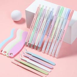 Artesanato básico ferramentas kit, conjunto de 4 peças, cortador de papel, pinça, raspador, cola varas, caneta para scrapbooking, planejador jornal - Image 3