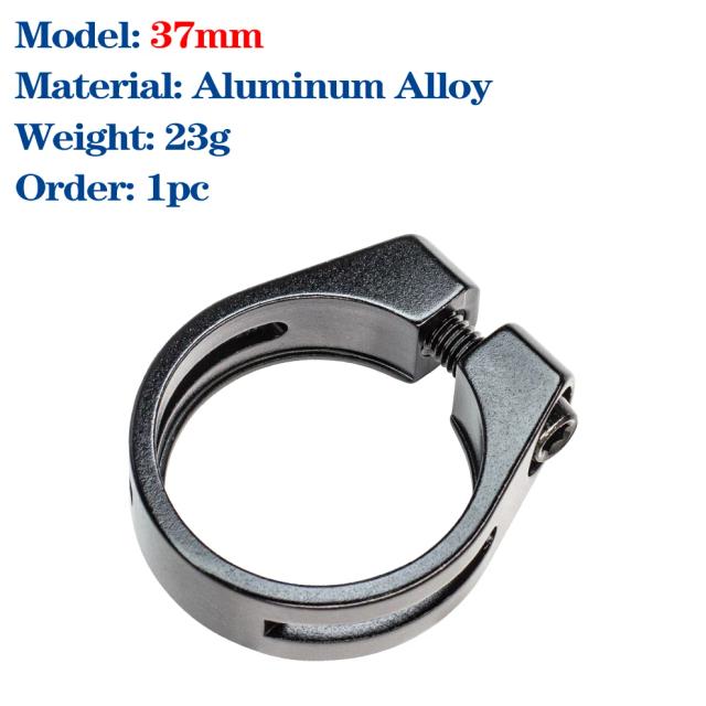 Braçadeira de Selim para Mountain Bike 37mm Liga de Alumínio Alta Resistência