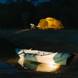 Caiaque dobrável leve para exterior, isca portátil à deriva, canoa leve, barco de pesca, remo dobrável, fácil de instalar - Image 4