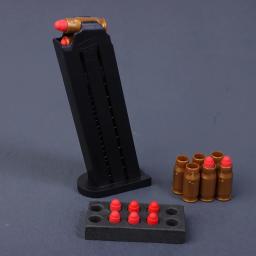 Arma de brinquedo de bala macia para ejeção, pequeno cartucho Clip, acessórios para Glock, M1911, UPS, Desert Eagle, novo, 7mm - Image 1