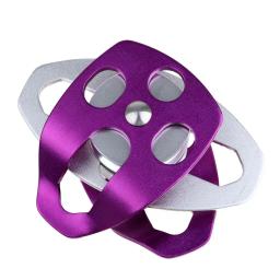 Polia dupla para escalada e resgate sistema, roxo Arborist, remo e escalada, 32KN - Image 3