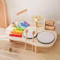 Xilofone Percussão de madeira Drum Set for Children, Motor, Jardim de infância, Crianças, Crianças, Idades 3, 4, 5, 6 Years Old, Holiday Gifts - Image 2