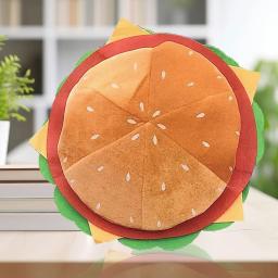 Chapéu de hambúrguer engraçado para crianças e adultos, decoração única, cocar, vestir, acessório do traje, vestido extravagante, favor de festa de aniversário, festival - Image 3