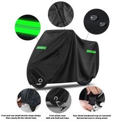 Capa protetora universal para bicicleta e motocicleta, capa de chuva, capa à prova de poeira e à prova de chuva, capa de proteção solar completa para veículos - Image 4