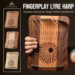 31 Cordas Fingerplay Lira Harpa Cromática Madeira Sólida Harpa Instrumentos Musicais Com Acessórios Presentes Para Iniciante Profissional - Image 1