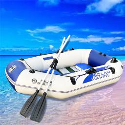 Kayak portátil Madeira Pavimento Canoa Bota com Acessórios, Solar Marine 2 Pessoa, 0.7mm PVC Barco De Pesca, 2M,Factory Outlets - Image 5