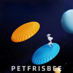Pet Interactive Training Frisbee, Brinquedo flutuante do cão, Resistente à água e mordida resistente, Soft Frisbee TPR - Image 2