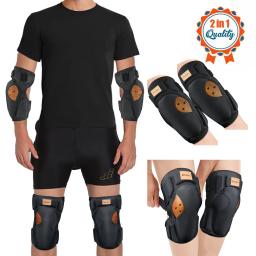 BenKen-Absorção de Choque Joelho e Cotovelo Pads Set, EVA Protection Gear, Joint Security, Joelho Brace, Ciclismo, Motocicleta, Esqui - Image 1