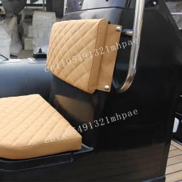 Barco inflável luxuoso de 7 passageiros Rib-480 com casco de fibra de vidro para motor de popa para costela esportiva 480 - Image 3