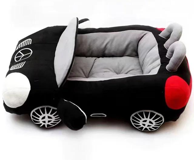 Cama de luxo aquecida para cães e gatos, ninho acolchoado de pelúcia 70x50cm para o inverno