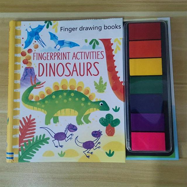 Kit de Carimbos de Tinta com Livro de Atividades Jardim de Animais