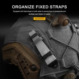 Capa tática do capacete de caça com aro e laço, Airsoft e Paintball capa do capacete para Fast SF, M, L - Image 2