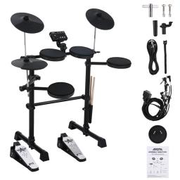 Kit de Bateria Eletrônica para Adultos Iniciantes, Kit Eletrônico com 144 Sons, Pedais Hi-Hat, 8 PCs - Image 4