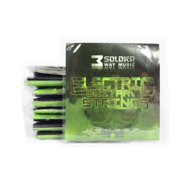 Kit de Cordas para Guitarras Elétricas em Liga de Níquel - Super Leve e Médio 009-046, Compatível com Violões de 6 Cordas