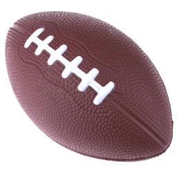 Mini padrão macio do plutônio espuma futebol americano rugby squeeze bola crianças adultos aniversário presente de natal futebol (cor aleatória - Image 1