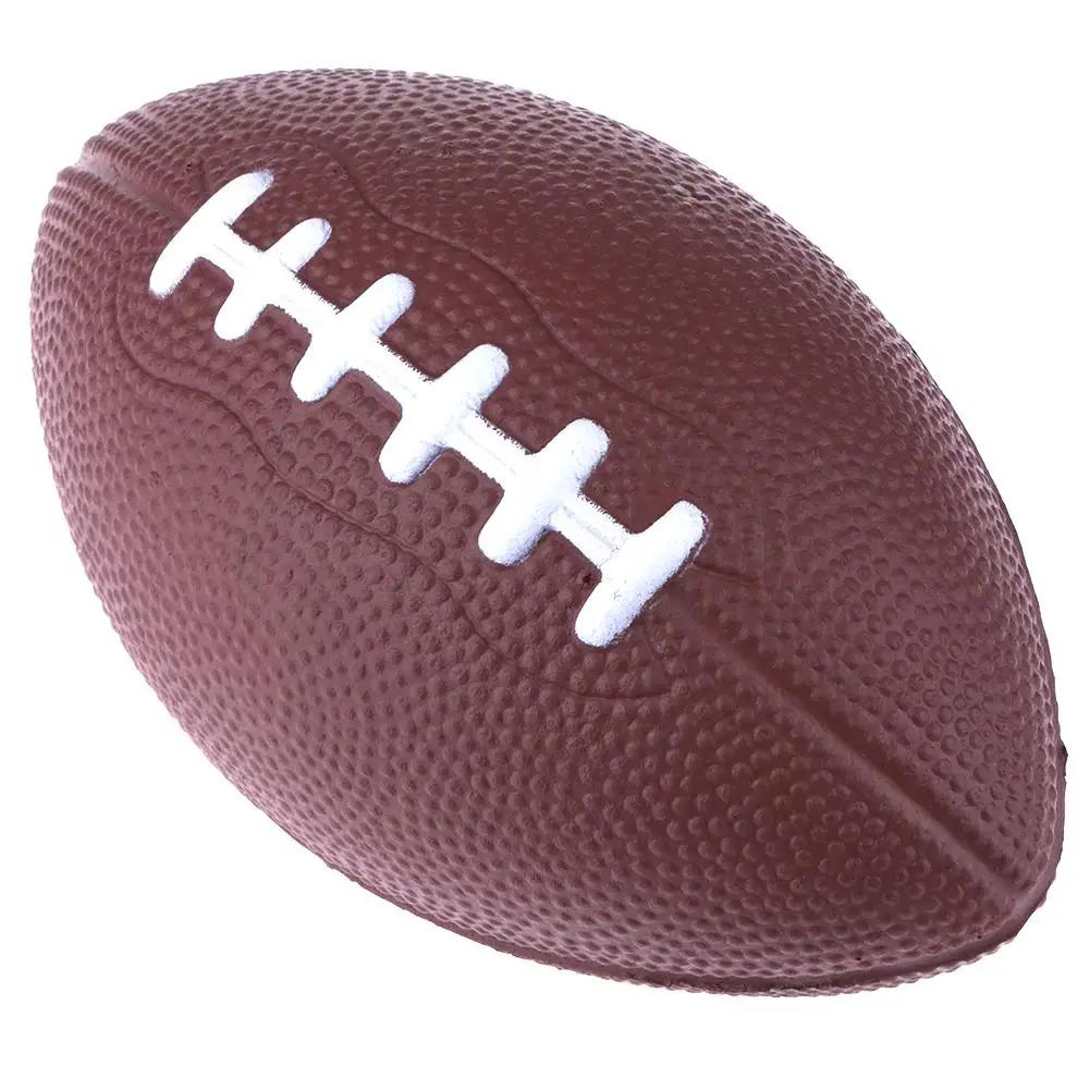 Mini padrão macio do plutônio espuma futebol americano rugby squeeze bola crianças adultos aniversário presente de natal futebol (cor aleatória - Image 1