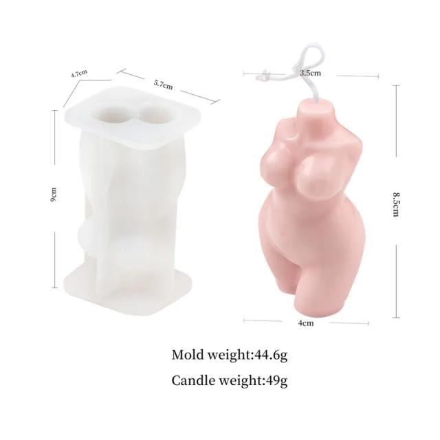 Molde de Silicone Versátil para Vela, Sabonete, Gesso e Decoração Criativa