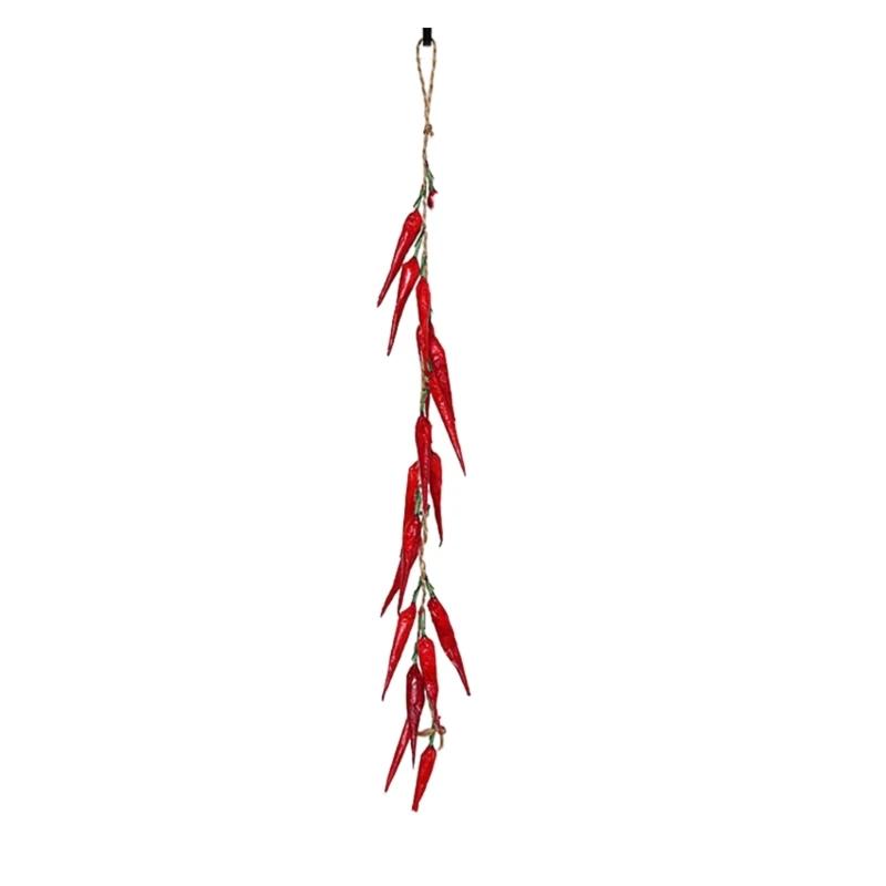 1 conjunto corda suspensão artificial, simulação guirlandas frutas vegetais, para casa, fazenda, festa, - Image 1