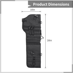 Tactical Shotgun Scabbard Rifle Saco De Armazenamento, Molle Gun Holster, Alça de Ombro, Short Rifle Bag para Tiro e Caça - Image 4
