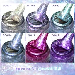 Aurora Cat Magnetic Esmalte Gel, Sparking Glitter, Laser Nail Art, Ímã Auroras, Semi Permanente, Gel UV, 7ml - Image 5