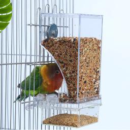 Alimentador Automático para Periquitos Pequenos e Médios, Sem Alimentadores de Pássaros, Recipiente De Alimento De Semente De Acrílico, Bebedor, Gaiola Acessórios - Image 1