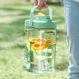 Grande Capacidade Sports Garrafa de Água, Outdoor Portable Drinkware Container, DIY Cold Beverage Dispenser, Chaleira Frigorífico, 3.5L - Image 1