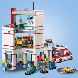 Moc miniso brinquedos colunas compatíveis com legoing cidade série cidade hospital 60330 hospital bloco de construção presente das crianças - Image 3