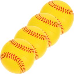 Softballs de esponja macia para prática, brinquedos de beisebol infantil, treinamento de PU, batendo, estudante, crianças, 4 peças - Image 3