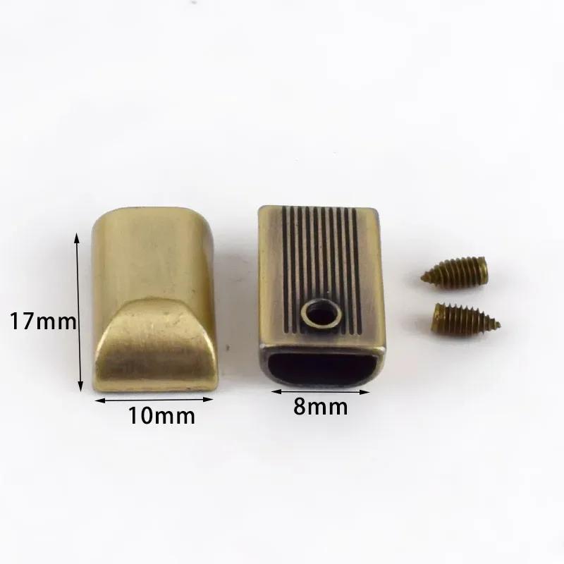 30 peças zíper de metal fechadura com clipe puxador de fecho fivela de zíper parafuso cabeça bolsas em couro acessórios de hardware faça você mesmo artesanato - Image 1
