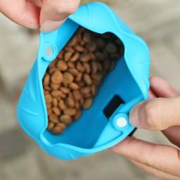 Silicone Pet Dog Training Waist Bag, Recompensa de comida portátil, Saco de armazenamento, Puppy Treat Pouch com clipe magnético, Pet Outing Supplies - Image 3