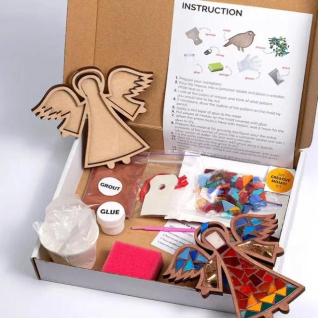 Kit de Artesanato DIY Mosaico Brilhante: Criatividade para Adultos e Crianças