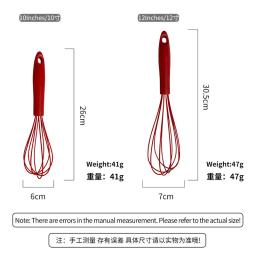 10-12 Polegada Silicone Waters Manual Casa Cozinha Ferramentas De Cozimento Egg Bllender Creme Disater - Image 6
