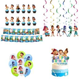 Descartável Luca Party Tableware Set para Crianças, Cartoon Anime Theme, Decorações De Festa, Baby Shower, Suprimentos De Aniversário - Image 3