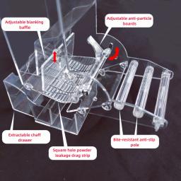 Alimentador de pássaros, acessórios para gaiola de pássaros, dispositivos de alimentação, caixa de alimentação para pássaros, recipiente de pássaros, papagaio, alimentador automático - Image 3