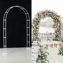 Arco de casamento flor quadro suporte balão arco suporte fontes de festa de casamento ao ar livre decoração do gramado chá de bebê aniversário pano de fundo - Image 1
