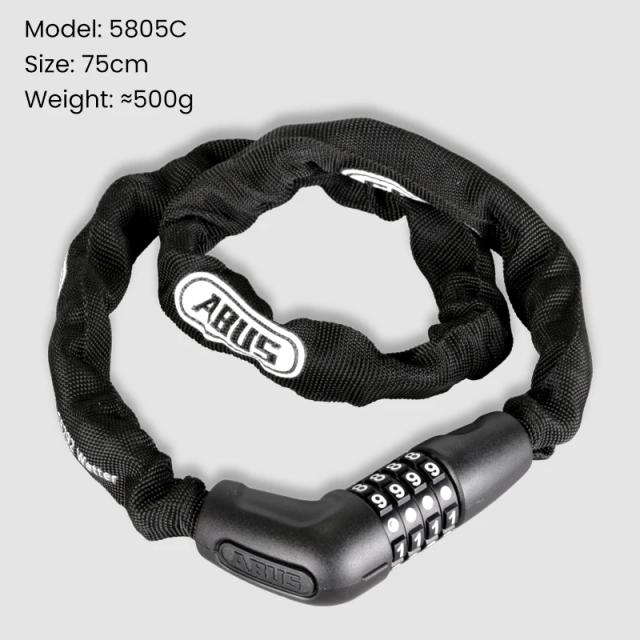 Cadeado Antifurto ABUS com Senha de 4 Dígitos, Ideal para Bicicletas MTB, Road Bike, Scooters e E-Bikes