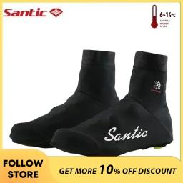 Cobertura para sapatos de ciclismo para homens, sapatos térmicos, à prova de vento, bicicleta de estrada, reflexiva MTB, quente, tamanho asiático, 7C09075, inverno - Image 1