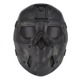 Máscara selvagem tática para caça Airsoft, leve máscara facial completa, capacete de camuflagem, proteção ao ar livre, ventilador, Halloween - Image 3