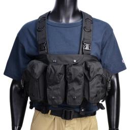 Equipamento de peito colete tático ao ar livre airsoft paintball caça colete masculino tático peito bolsa equipamento do exército militar - Image 2