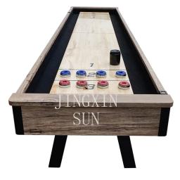 Mesa de shuffleboard de 9 pés na sala de jogos familiar, mesas de shuffleboard arcade portáteis internas e externas para crianças e adultos - Image 1